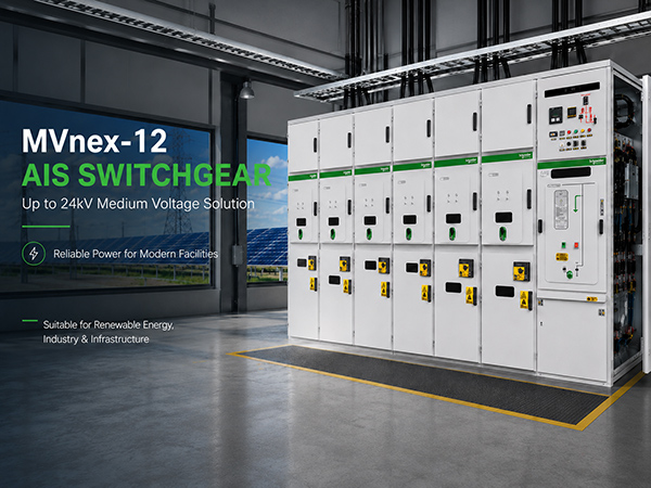 กรณีศึกษาแผนโครงการ: โซลูชันสวิตช์เกียร์ Schneider Electric MVnex-12 AIS สำหรับการจ่ายพลังงานไฟฟ้าแรงดันปานกลางในภาคอุตสาหกรรม