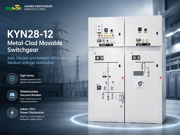 KYN28-12 สวิตช์เกียร์ไฟฟ้ากระแสสลับแบบเคลื่อนย้ายได้หุ้มโลหะ | ข้อดี การใช้งาน และข้อควรระวัง